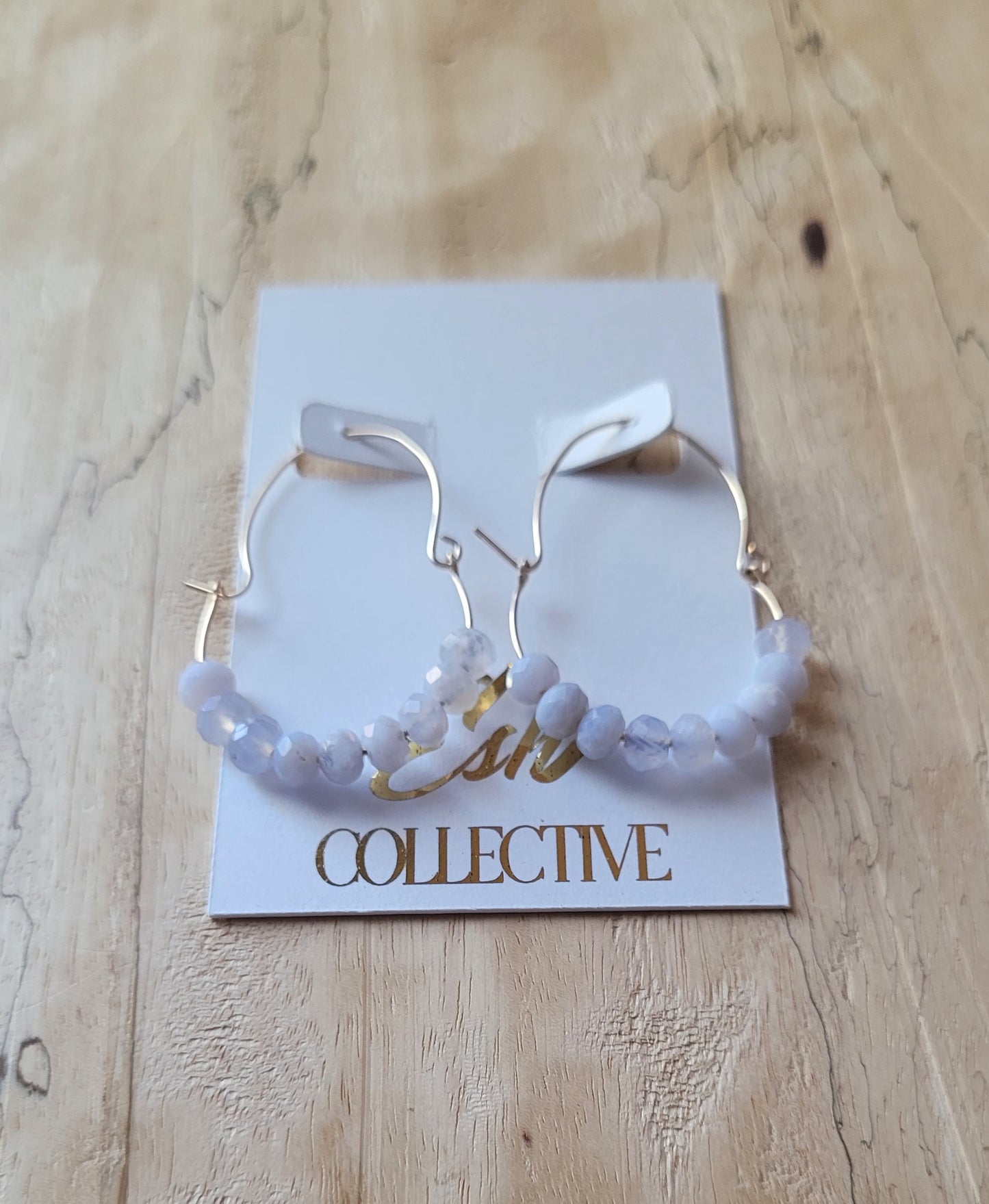 Blue Lace Agate Earrings