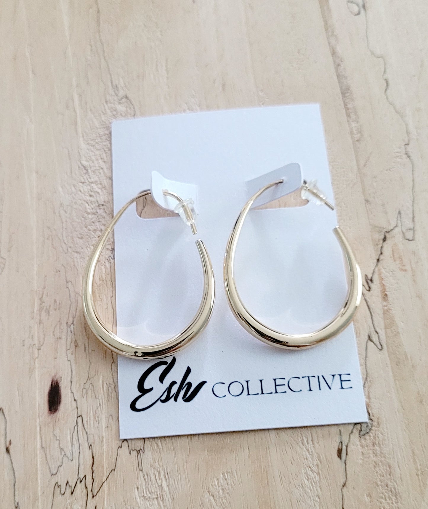 Oval Hoop Earrings