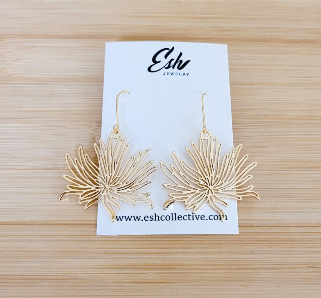 Chrysanthemum Earrings