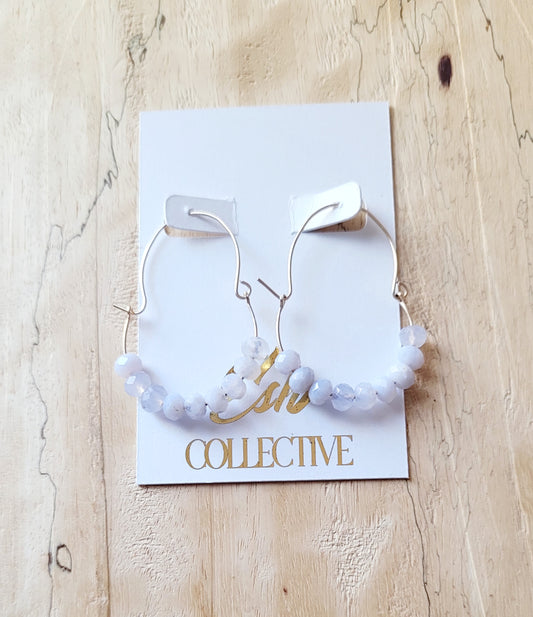 Blue Lace Agate Earrings