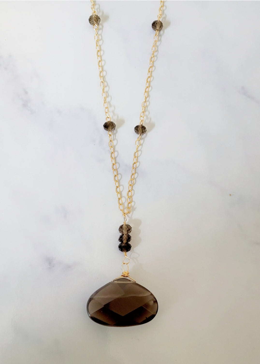 Smokey Topaz Necklace