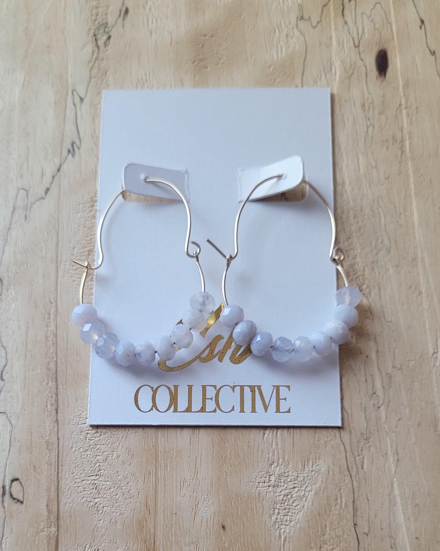 Blue Lace Agate Earrings