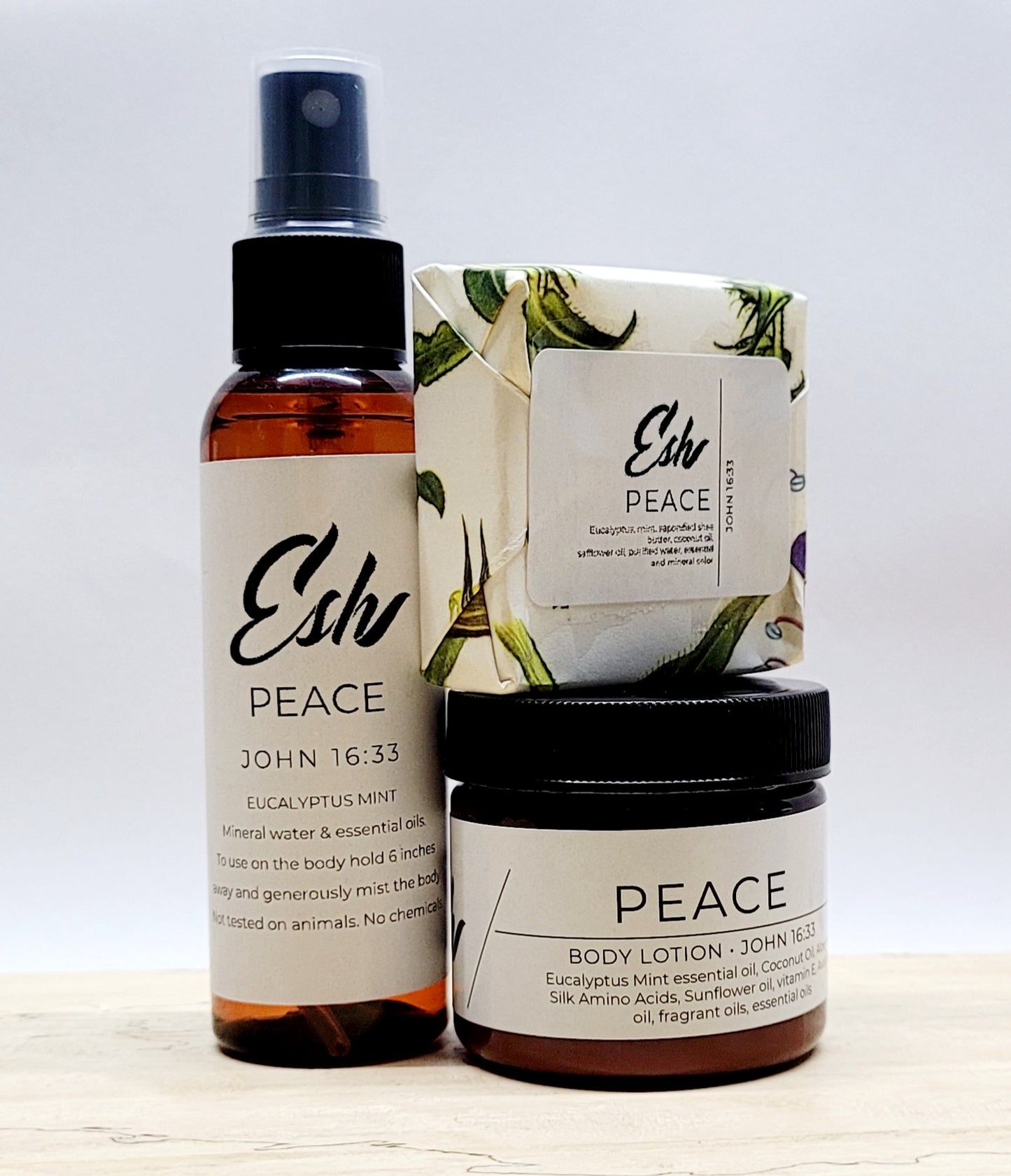 Peace, Eucalyptus Mint, Travel Set