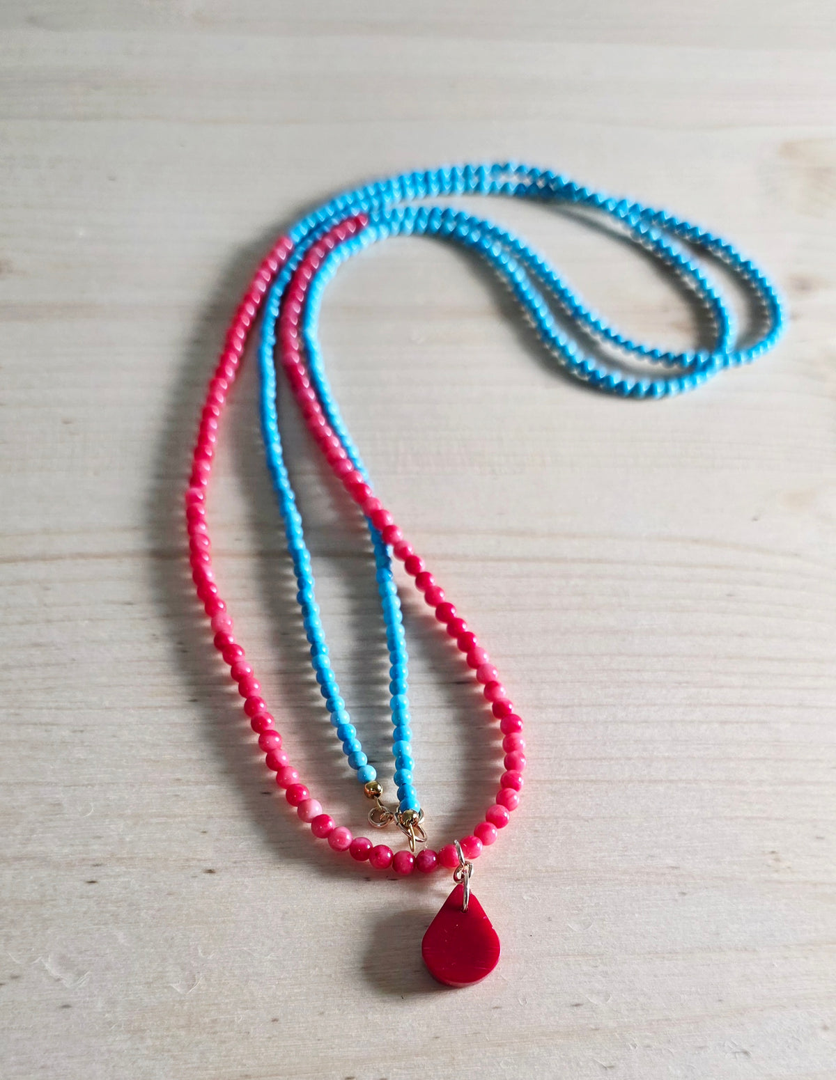 Turquoise & Coral necklace