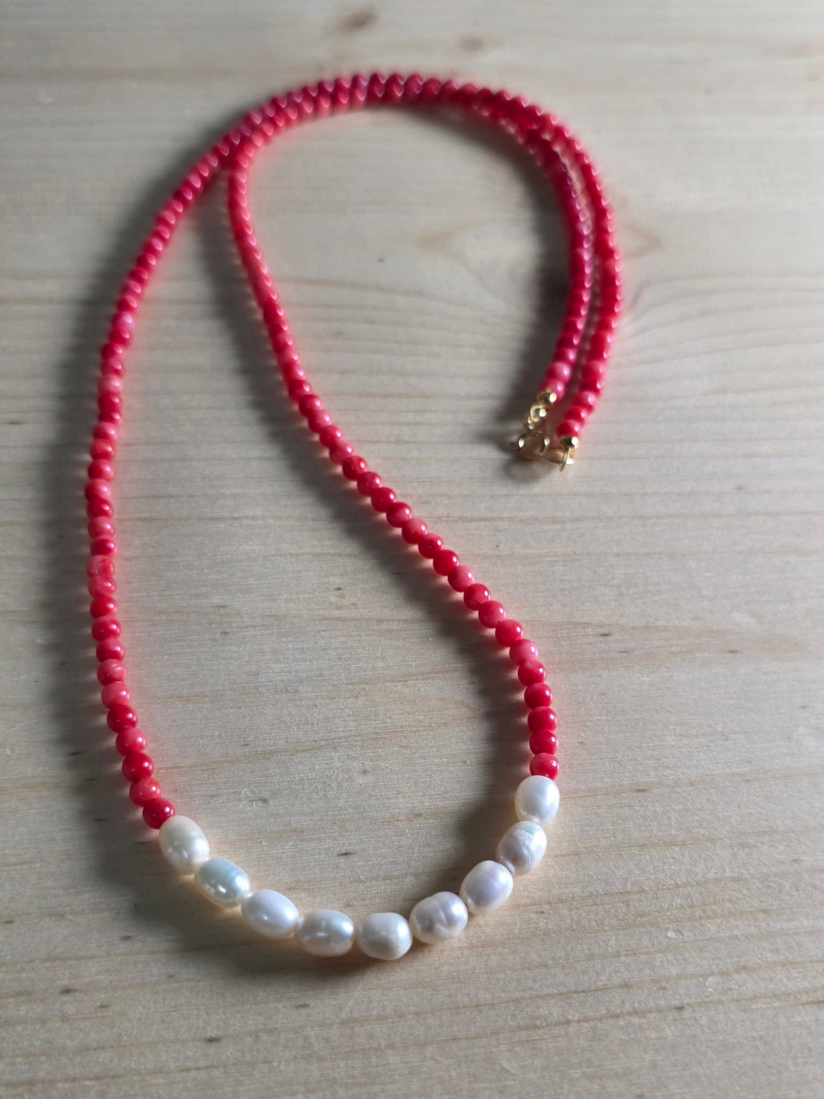 Pearl and Coral Necklace