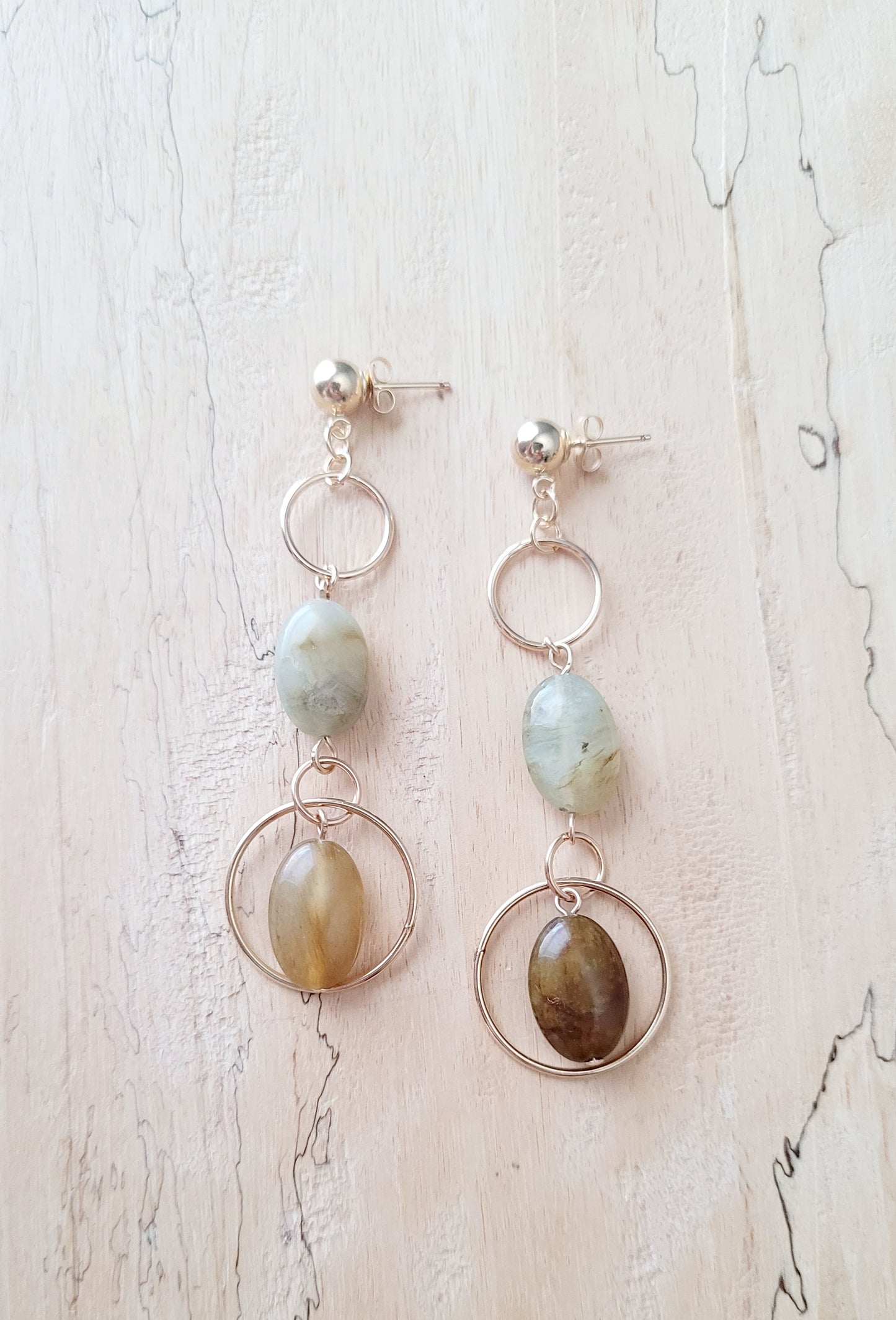 Earthy Agate Earrings