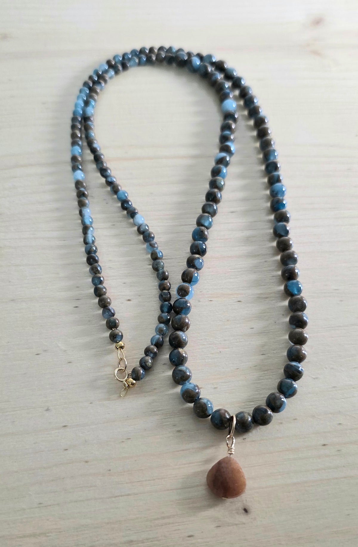 Blue & Brown Jasper Necklace