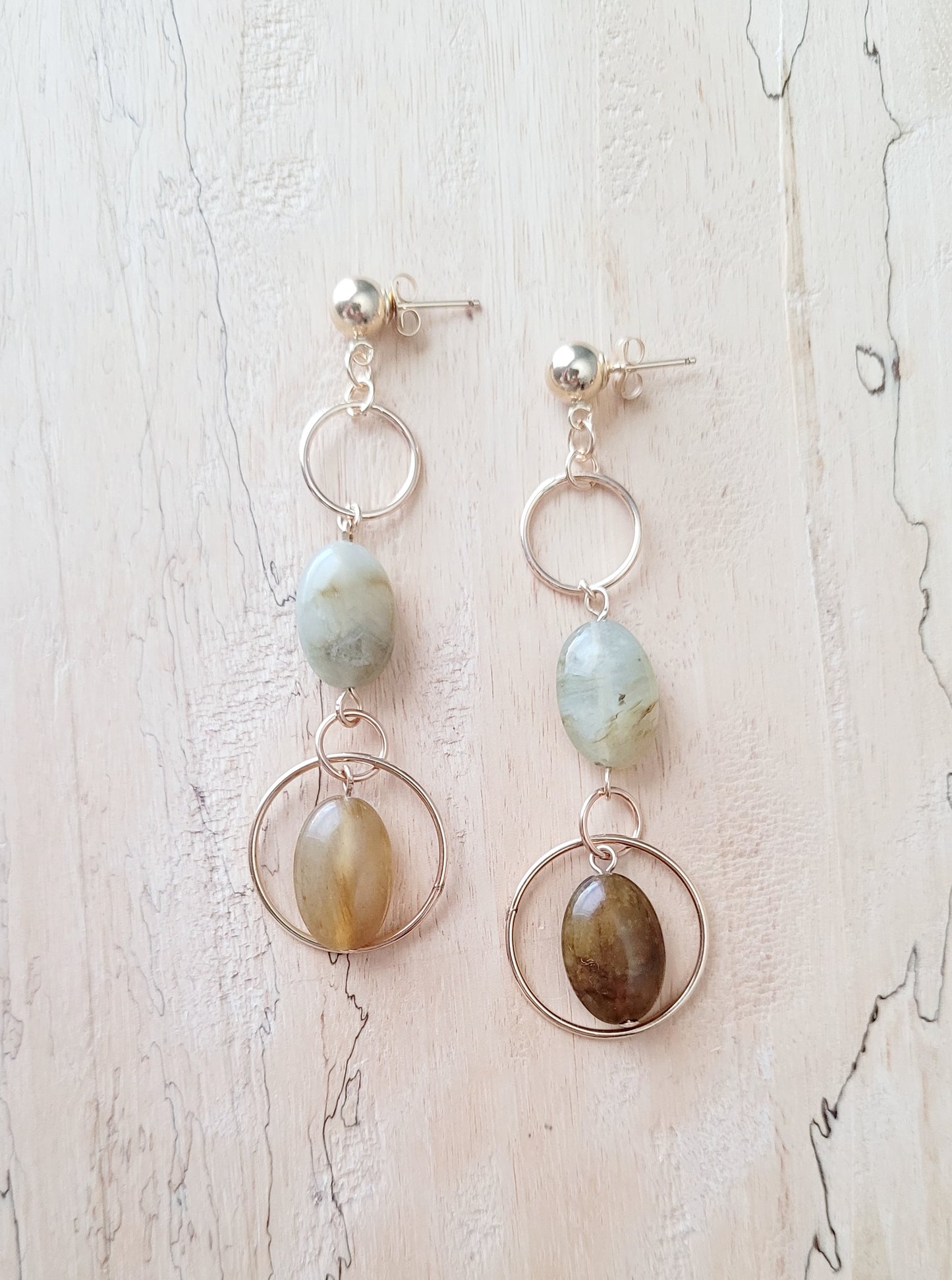 Earthy Agate Earrings