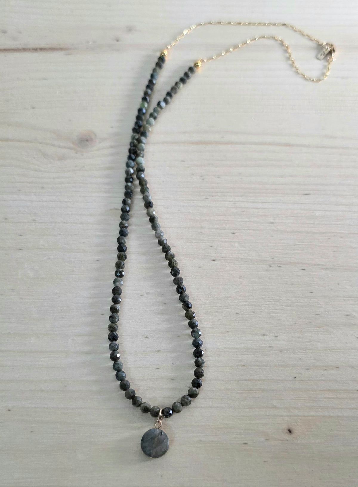 Green & Gold Tourmaline Necklace