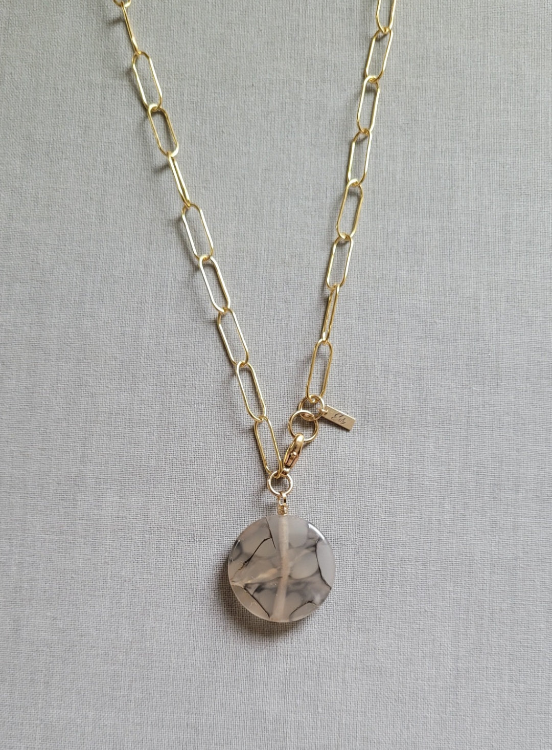 Spider Agate Necklace