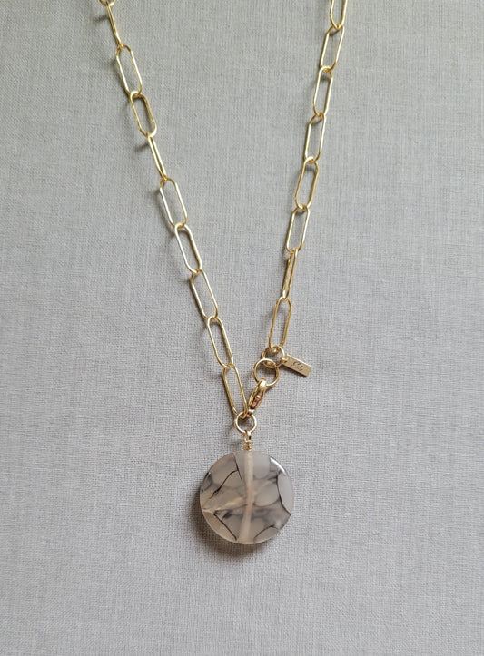 Spider Agate Necklace