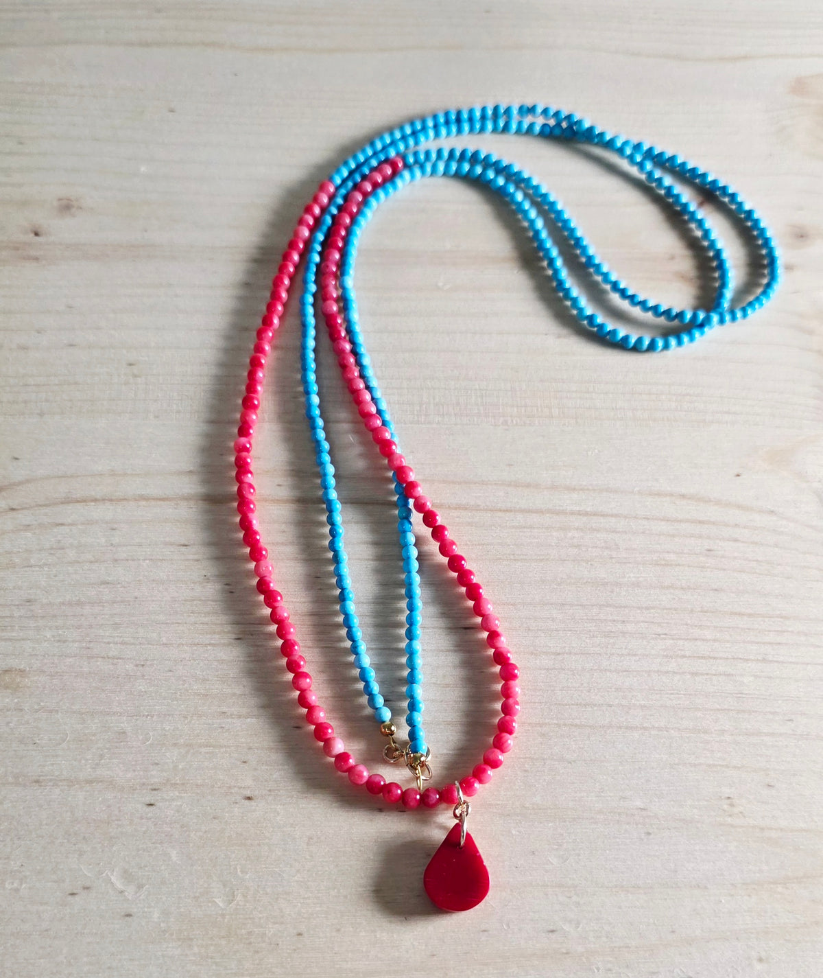Turquoise & Coral necklace
