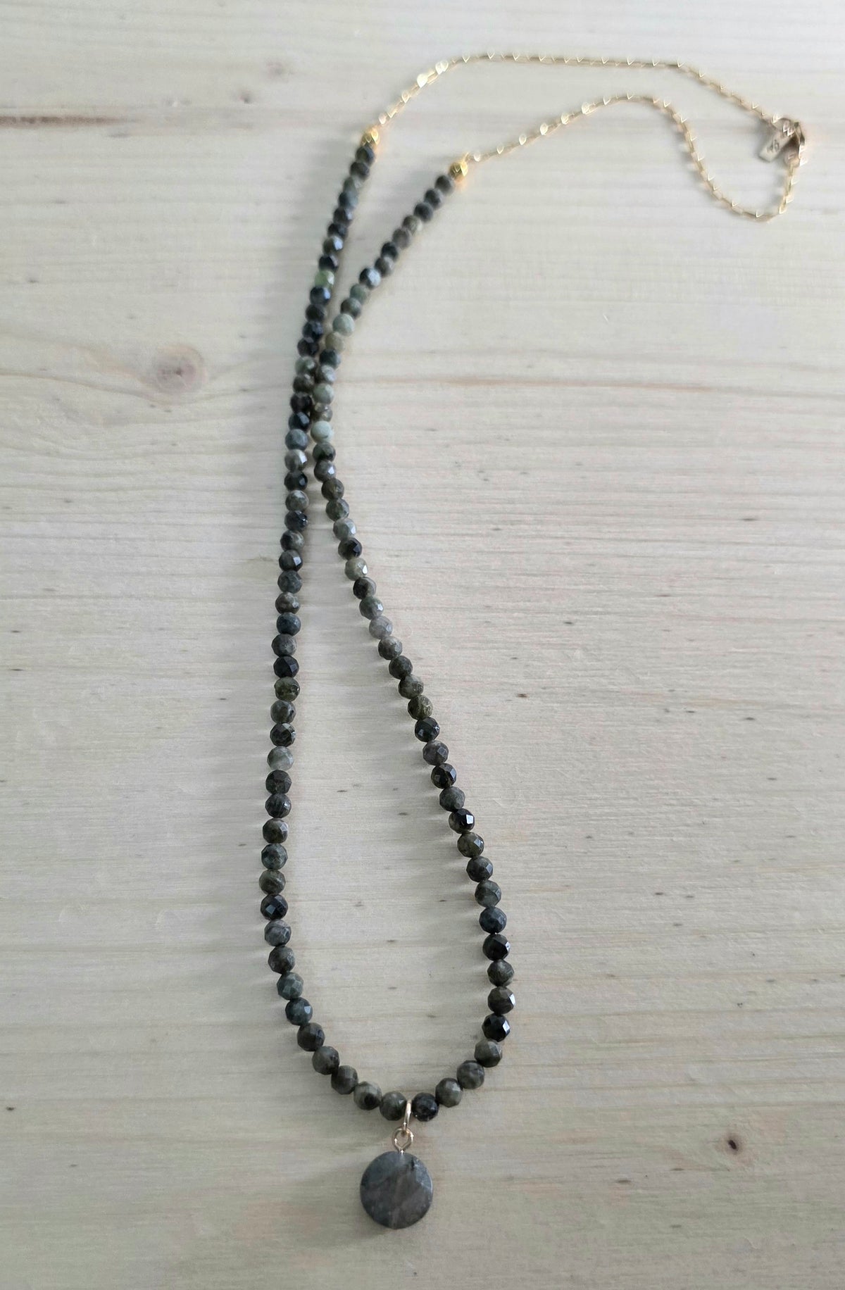 Green & Gold Tourmaline Necklace