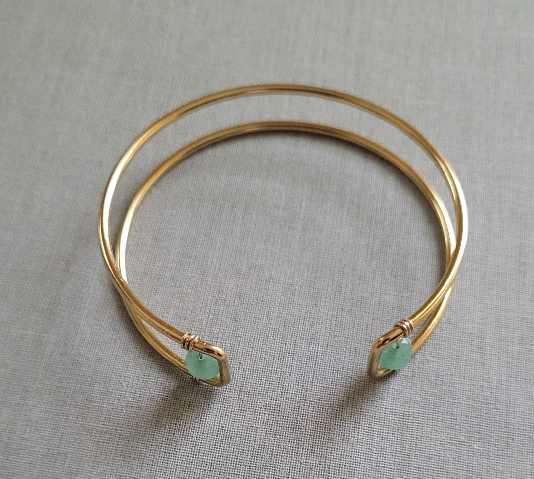 Aventurine Cuff Bracelet