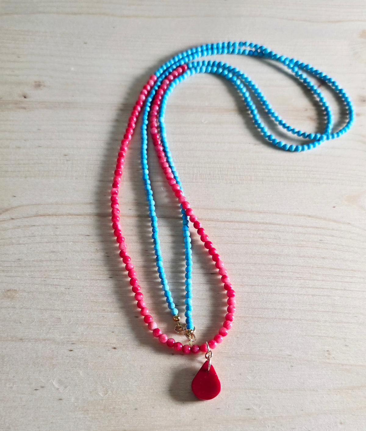 Turquoise & Coral necklace