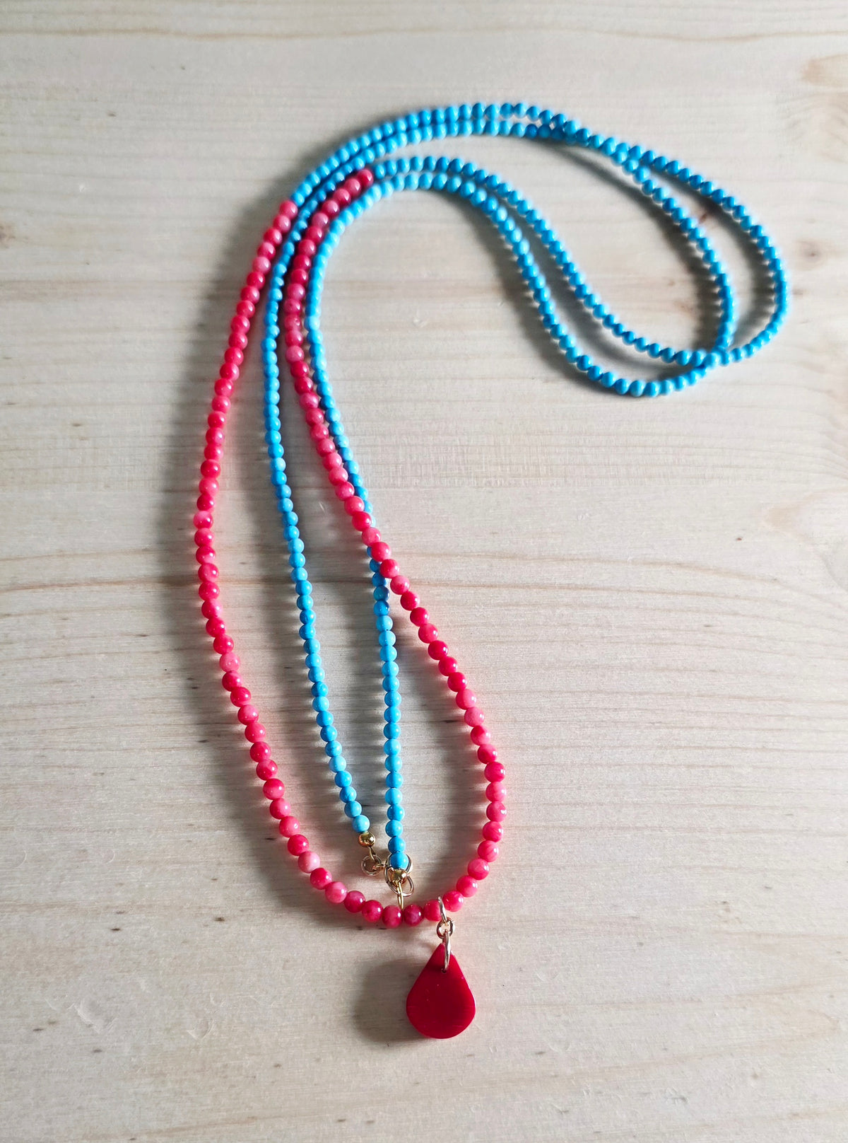 Turquoise & Coral necklace
