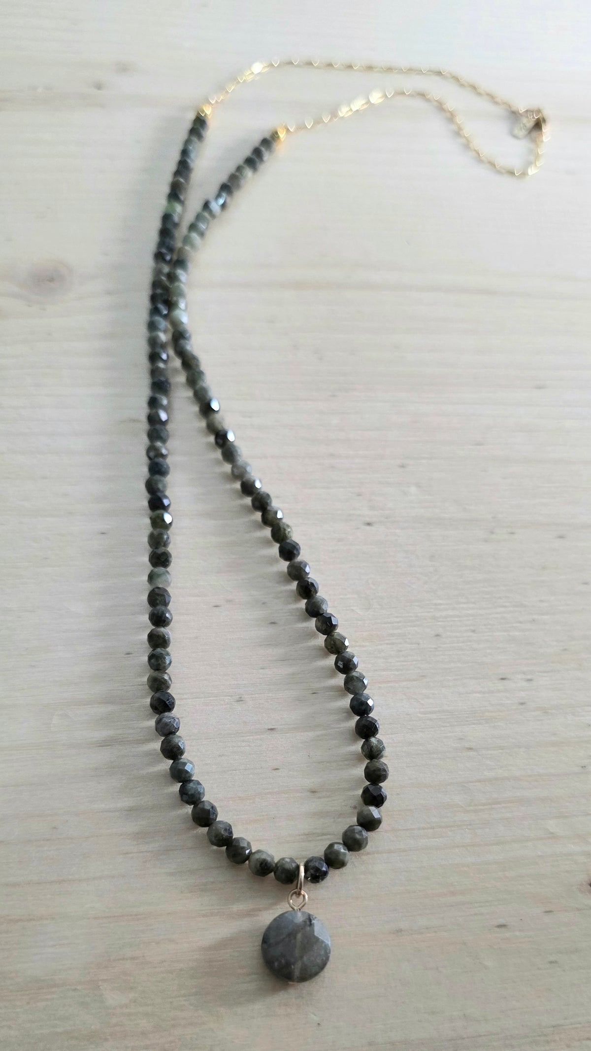Green & Gold Tourmaline Necklace
